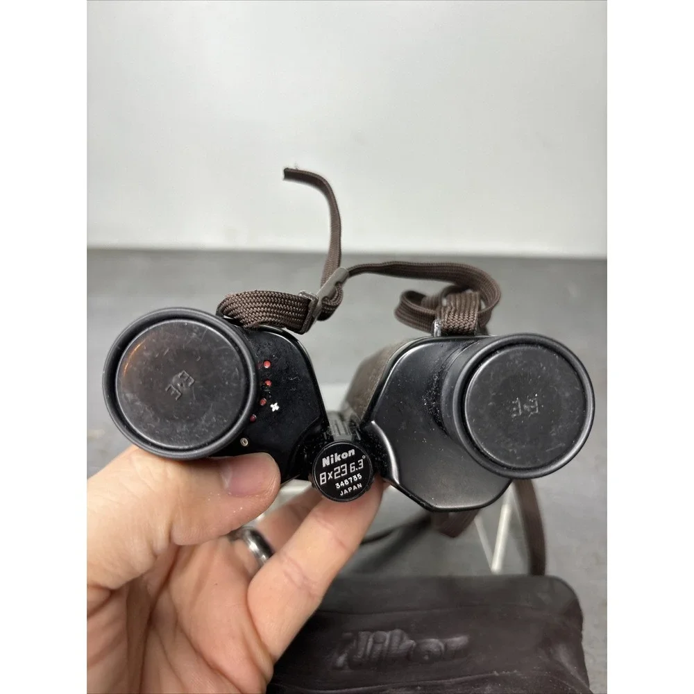VTG Nikon Binoculars 8X23 6.3 Degree-Original Nikon‎ Case & Strap For Repair